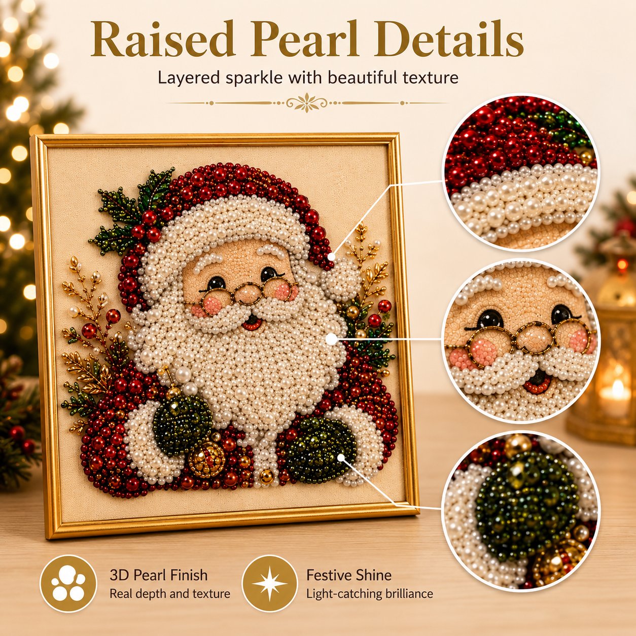 🎨💎DIY Christmas Pearl Diamond Painting Art Kit