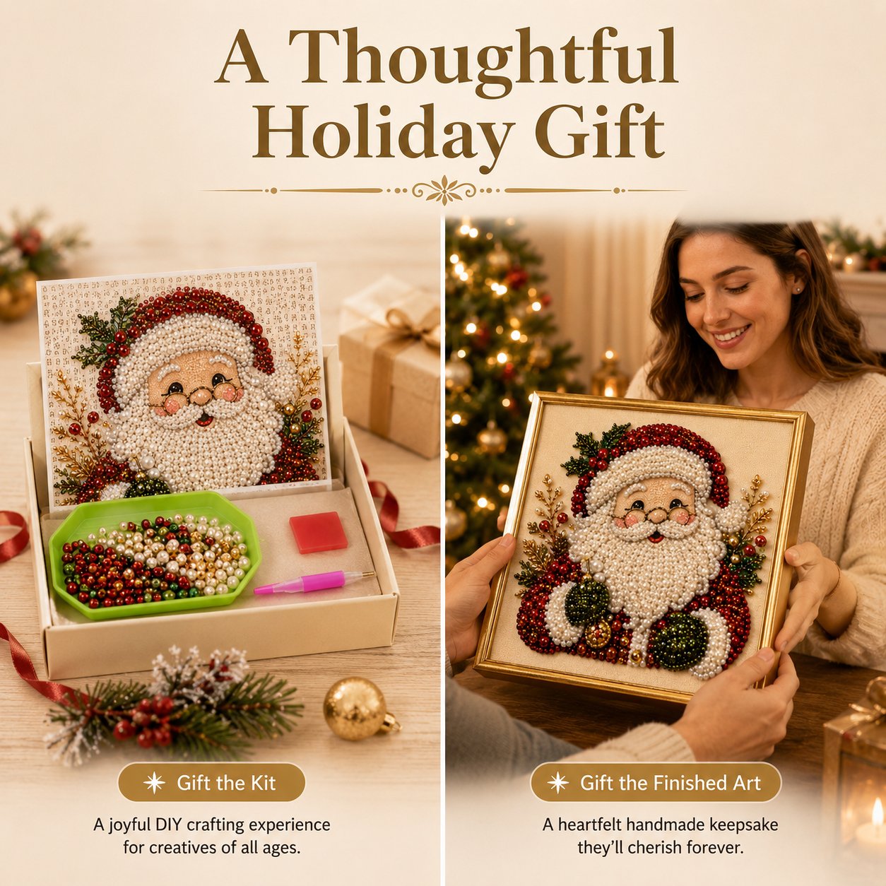 🎨💎DIY Christmas Pearl Diamond Painting Art Kit