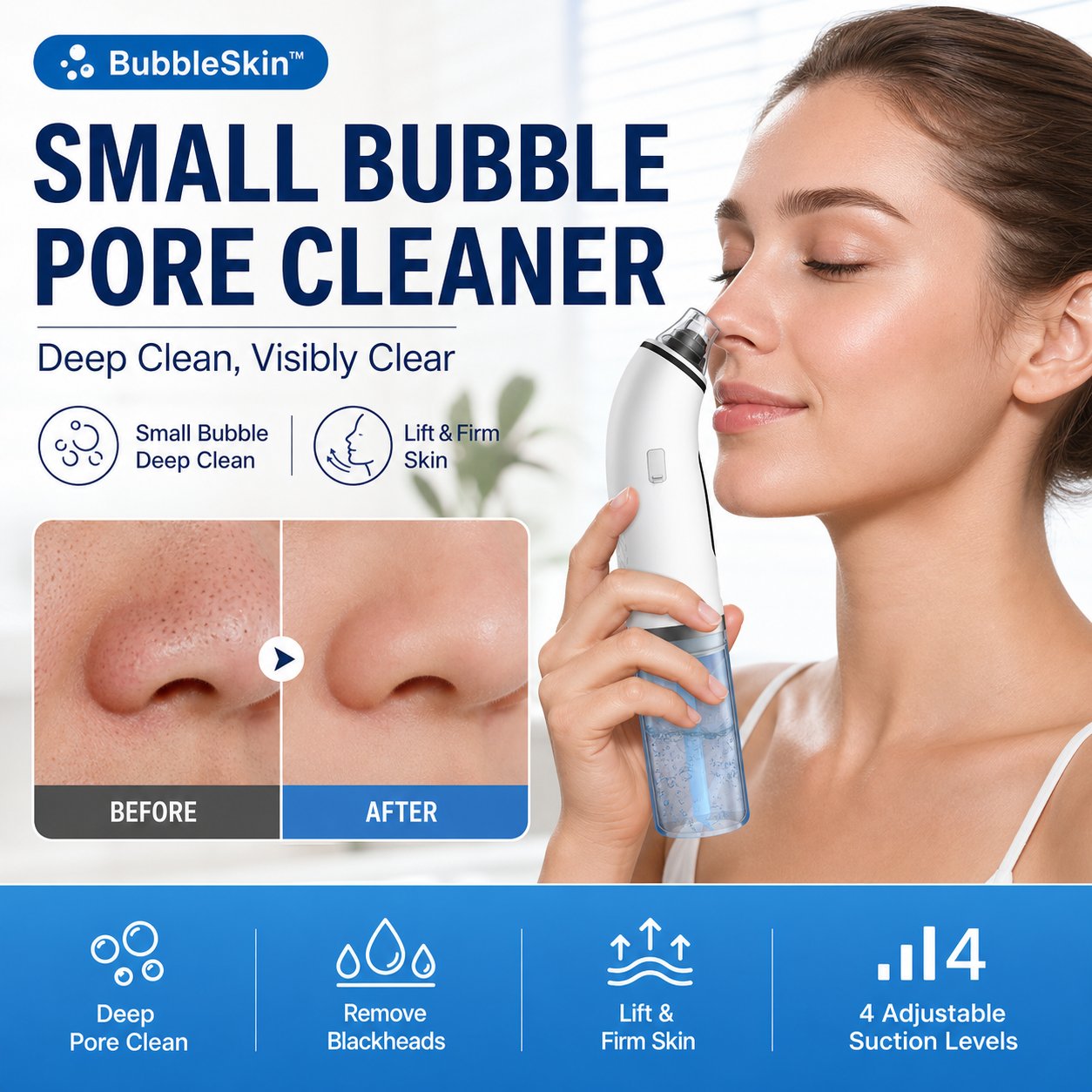 Electric Facial Cleanser · Lifting and  Firming · Deep Pore Cleaning