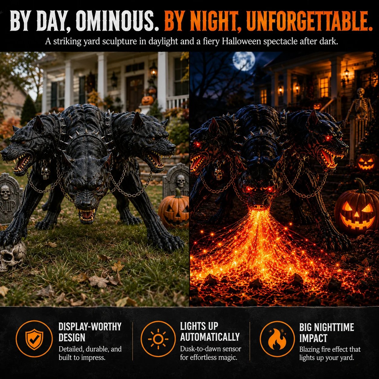 🔥 Last Day 49% OFF☠️Fire-Breathing Solar Garden Light