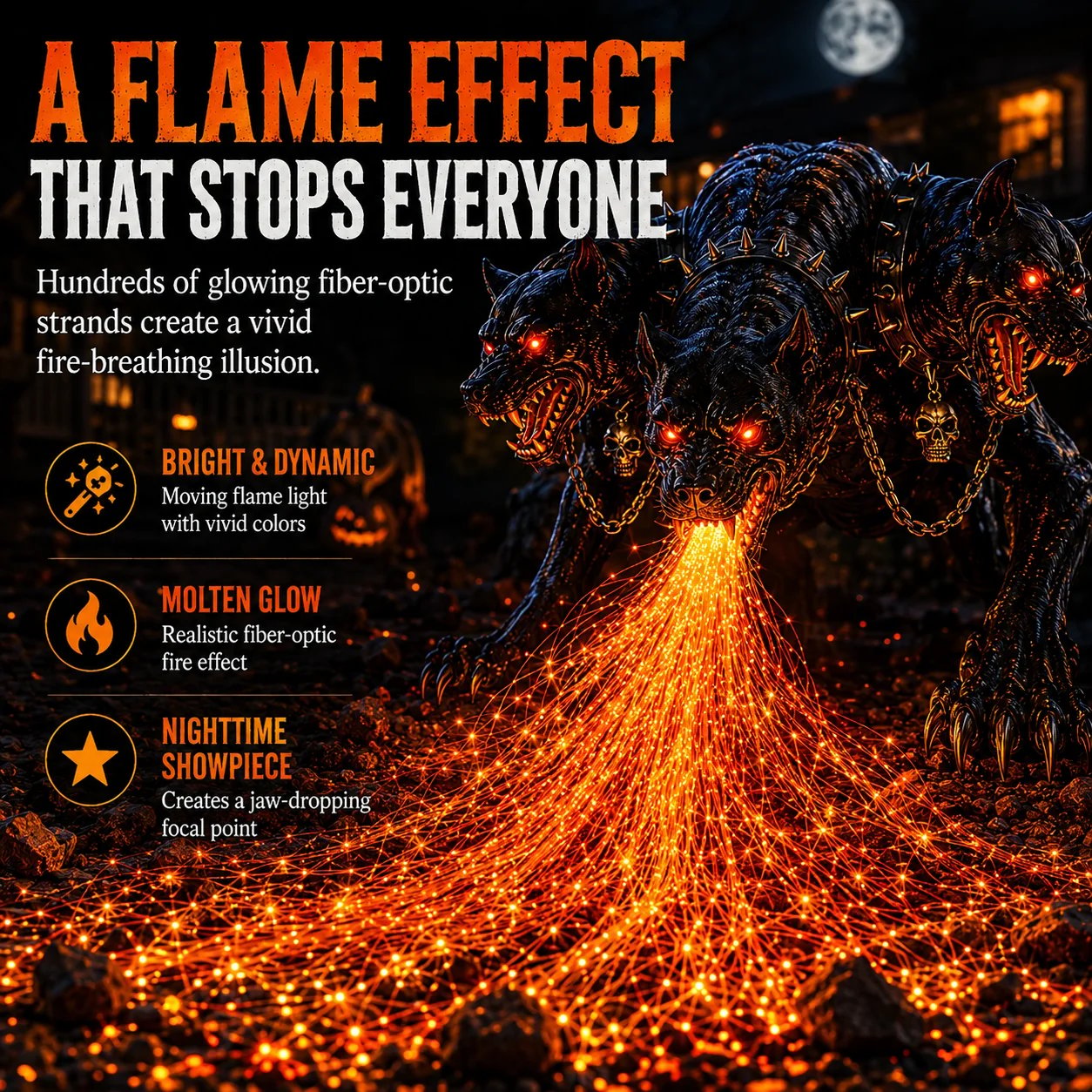 🔥 Last Day 49% OFF☠️Fire-Breathing Solar Garden Light