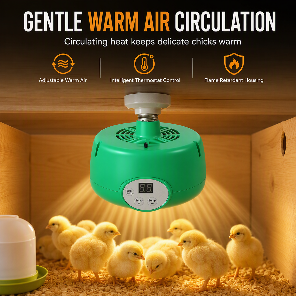 Intelligent temperature control brooder heater