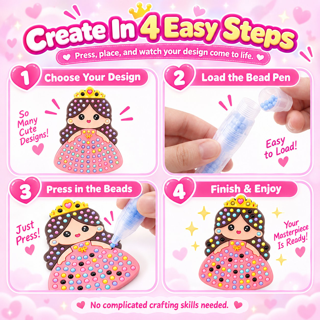 How to use the DIY bead pen in four easy steps