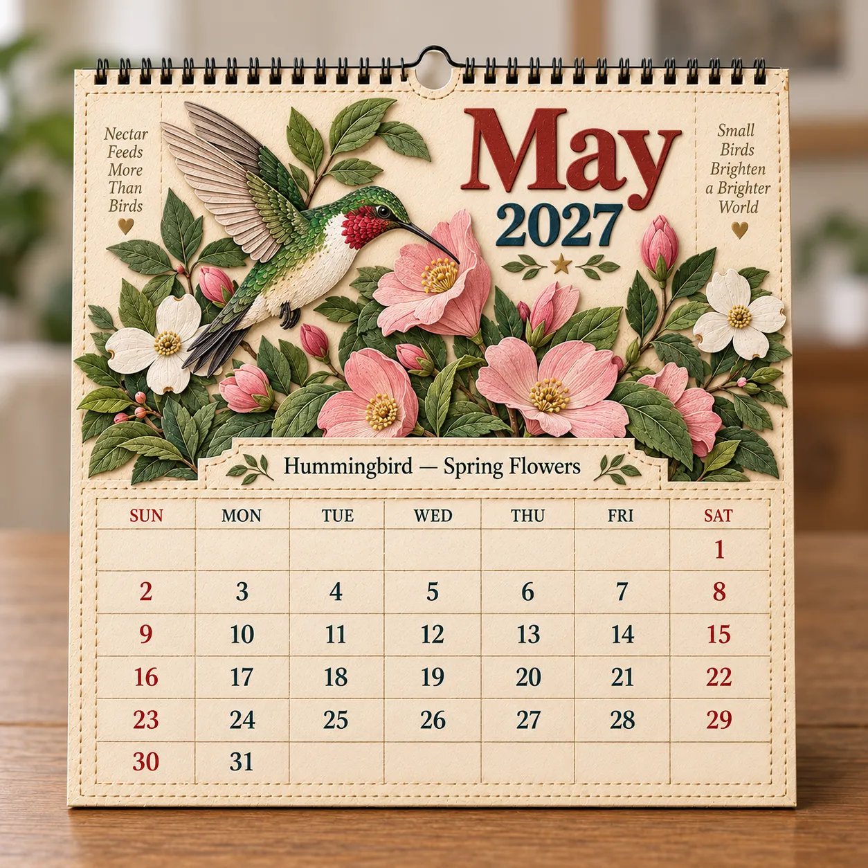 May Hummingbird Spring Flowers