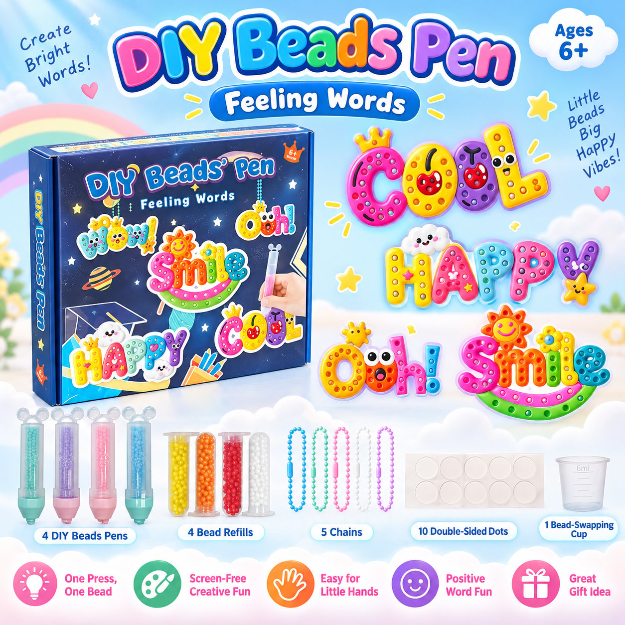Feeling Words DIY Beads Pen style