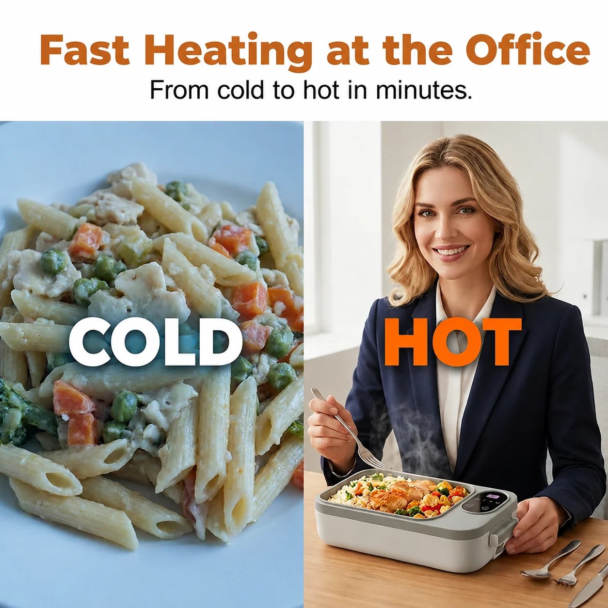 Water-free direct heating keeps food texture intact