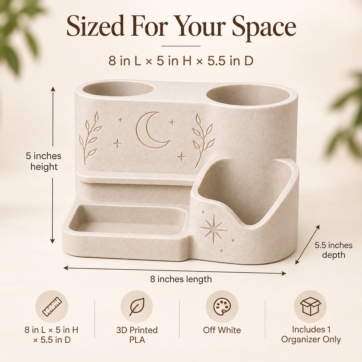 Witchy altar organizer dimensions