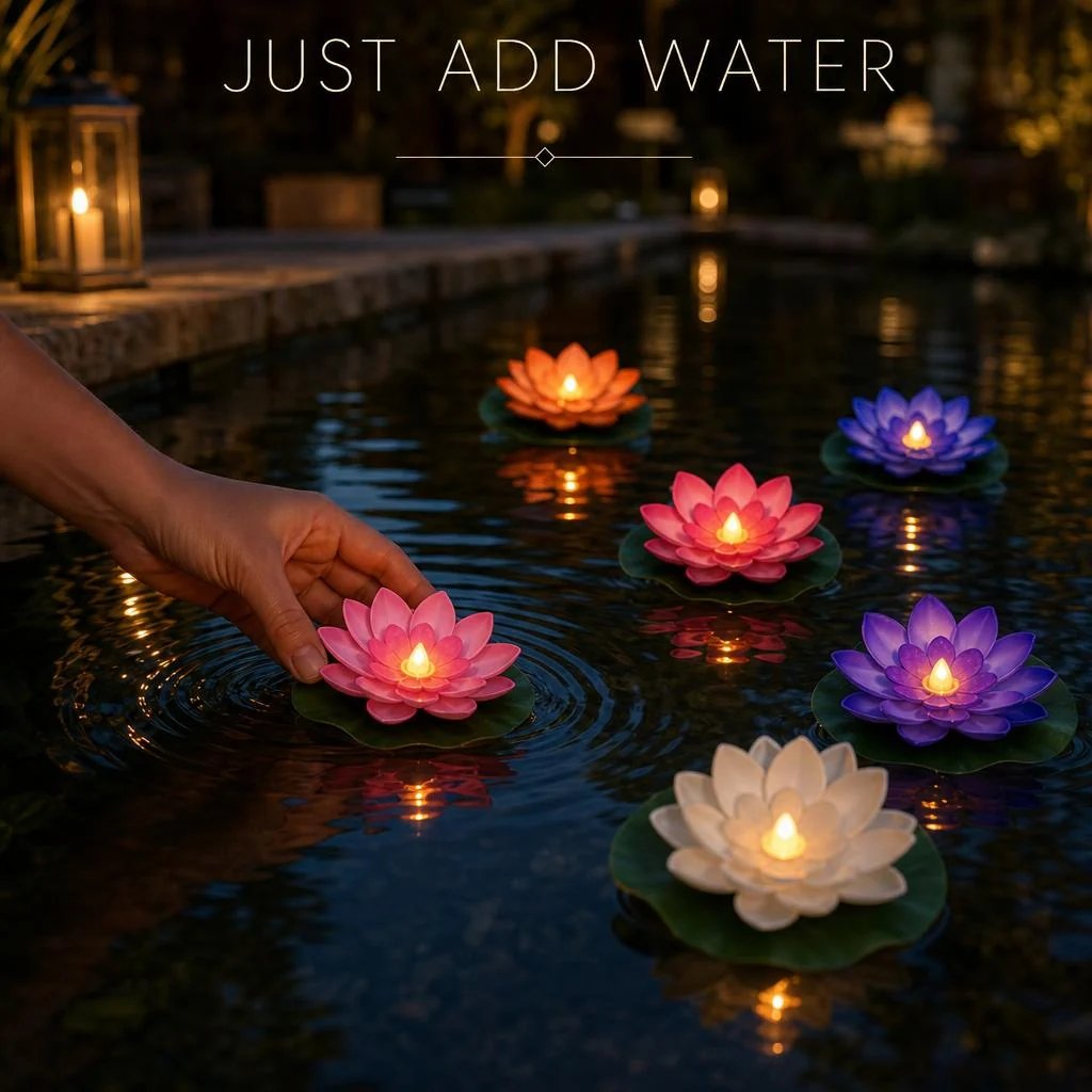 Water Activated Lotus Lights