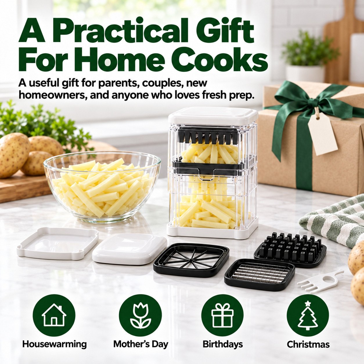 Vegetable and French fry cutter practical gift for home cooks