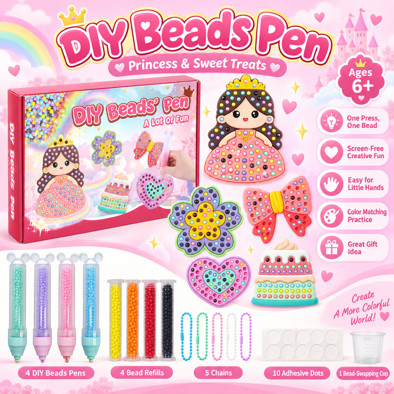Princess and Sweet Treats DIY Beads Pen style