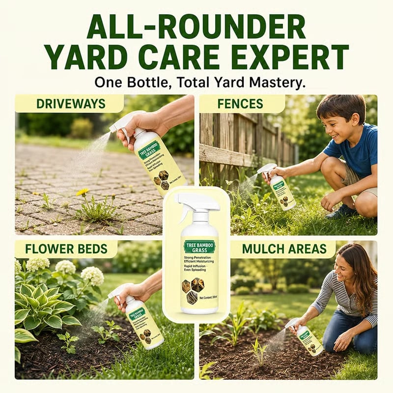 At-home weed control around outdoor property
