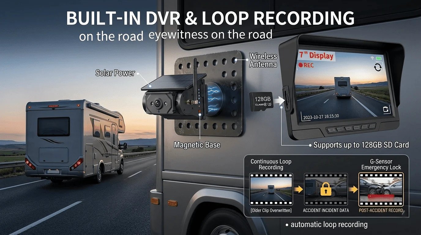 Built-In DVR & Loop Recording