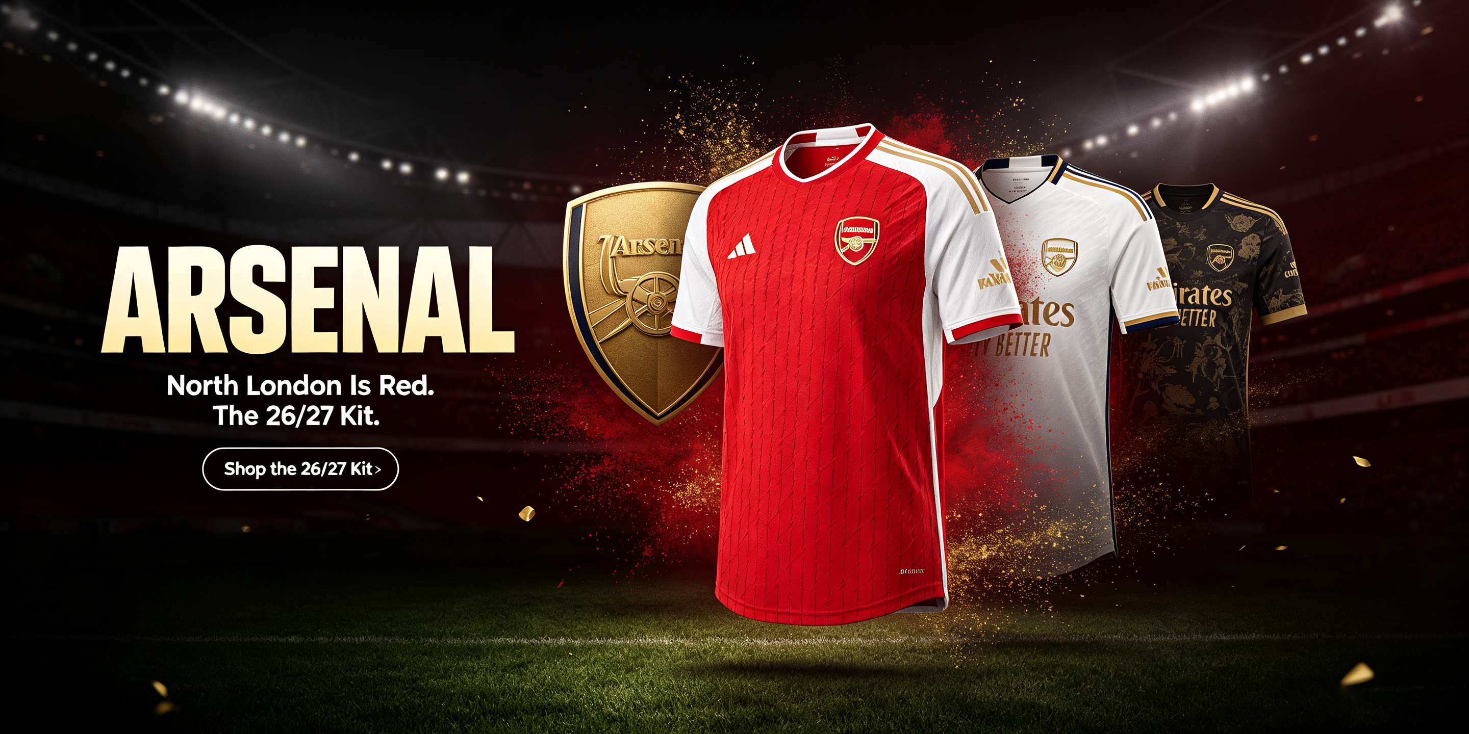 Arsenal Jerseys - Saka, Odegaard, Havertz & the 26/27 Red & White Kit