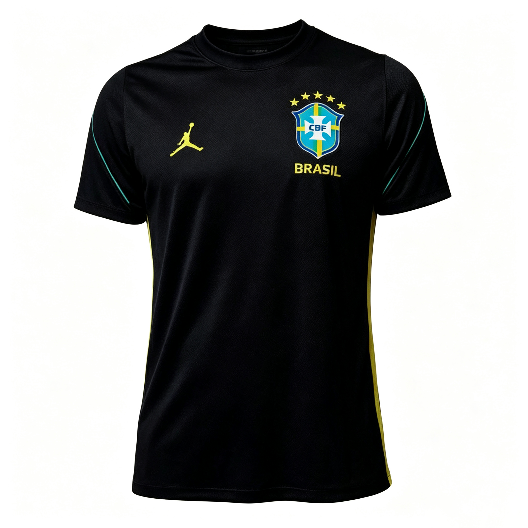 2026 Brazil Men's Dri-FIT Football Short-Sleeve Knit Top Training Set Women Youth
