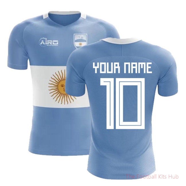 2025/26 Argentina Flag Football Shirt (Your Name)