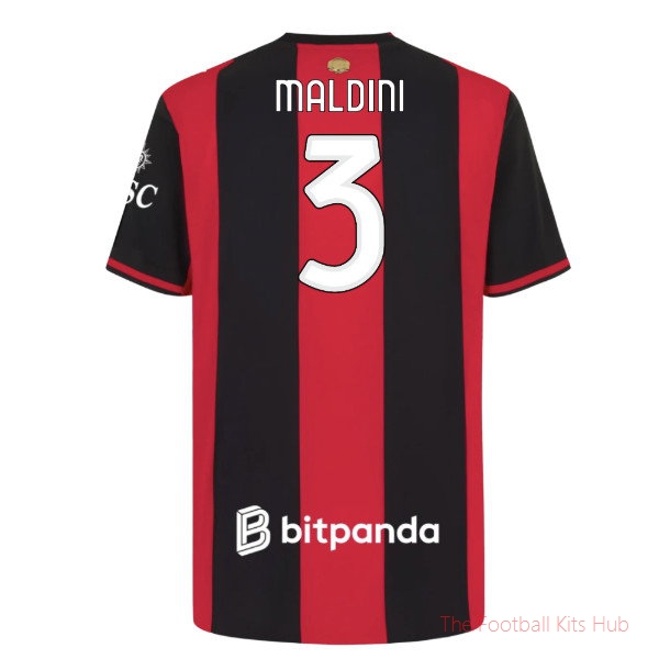 2026/27 AC Milan Authentic Home Shirt Maldini 3