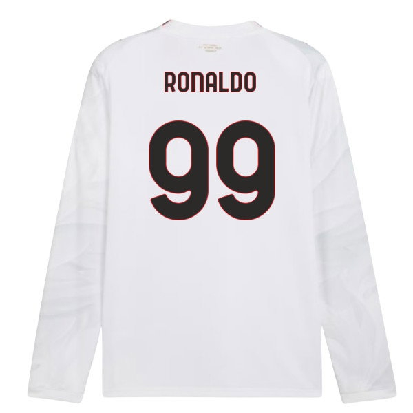 2026/27 AC Milan Long Sleeve Shirt Away (Ronaldo 99)