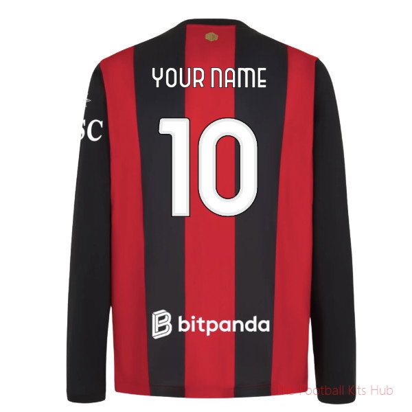 2026/27 AC Milan Long Sleeve Home Shirt Your Name