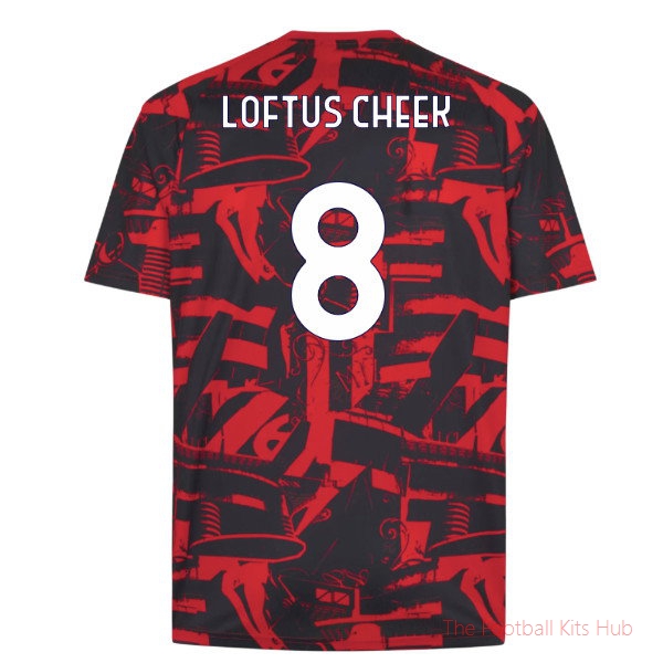 2026/27 AC Milan Warm Up Jersey Red Loftus Cheek 8