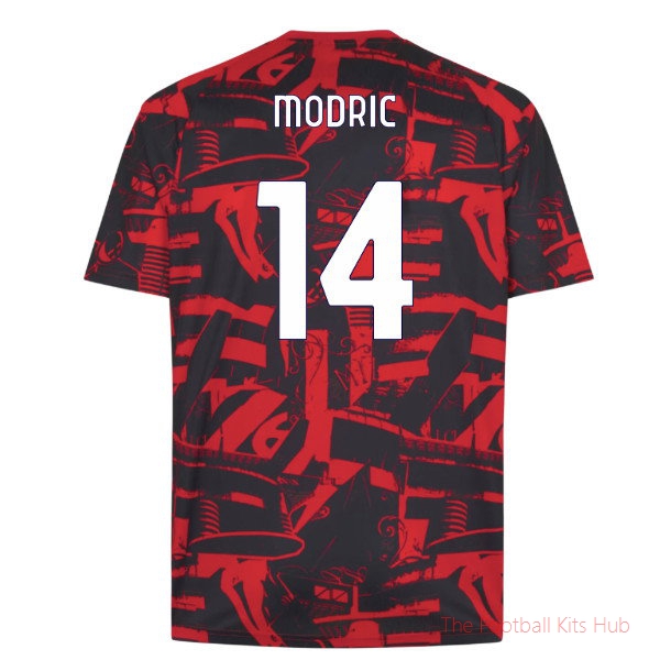 2026/27 AC Milan Warm Up Jersey Red Modric 14
