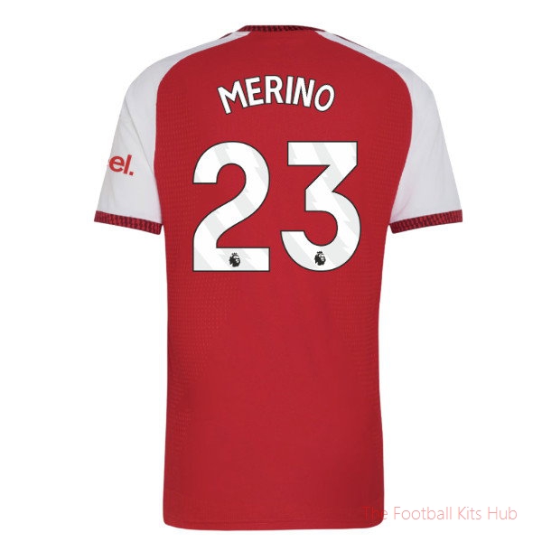 2026/27 Arsenal Authentic Home Shirt Merino 23