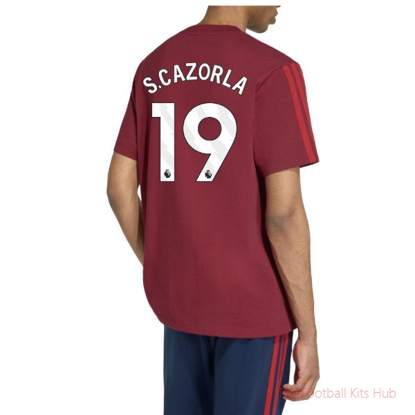 2026/27 Arsenal DNA Tee Burgundy S.Cazorla 19