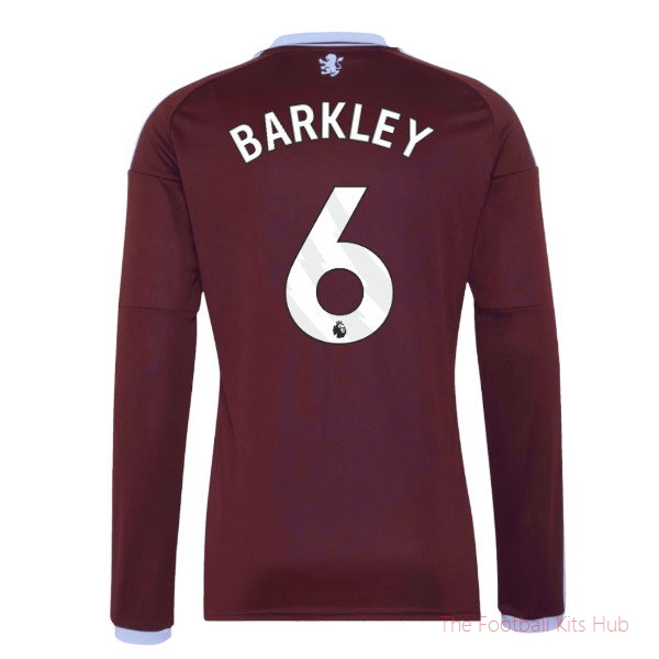 2026/27 Aston Villa Long Sleeve Home Shirt Barkley 6