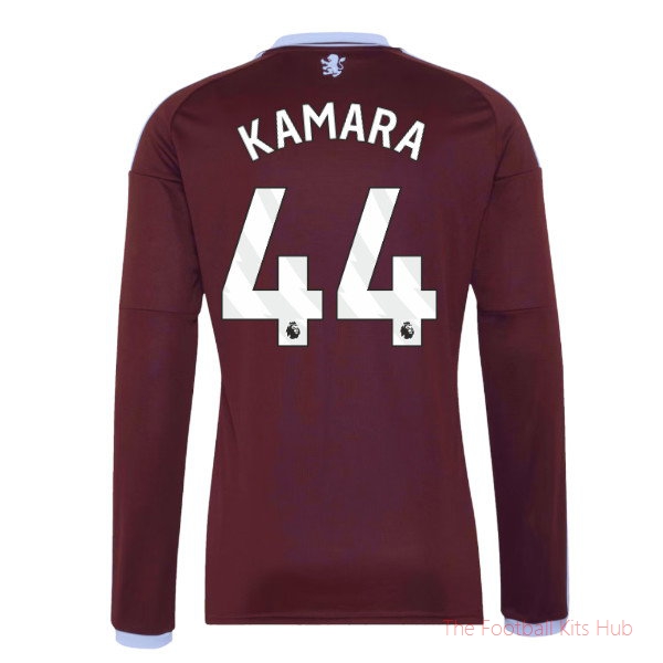 2026/27 Aston Villa Long Sleeve Home Shirt Kamara 44