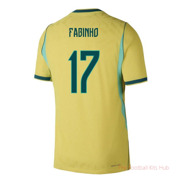2026/27 Brazil Authentic Aero-Fit Home Shirt Fabinho 17