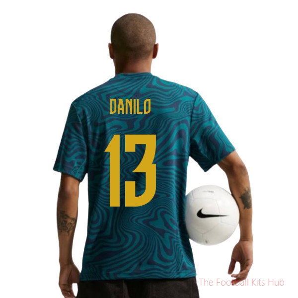 2026/27 Brazil Primary Dri-Fit Shirt Geode Teal Danilo 13