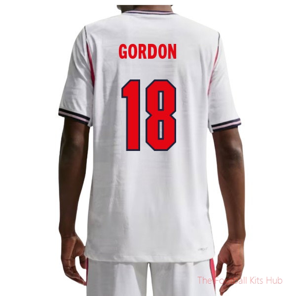2026/27 England Authentic Aero-Fit Home Shirt Gordon 18