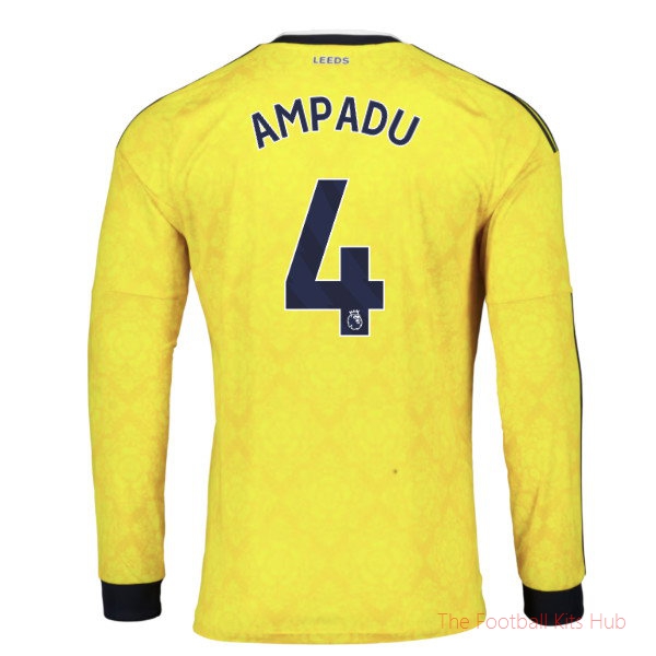 2026/27 Leeds Away Long Sleeve Shirt Ampadu 4