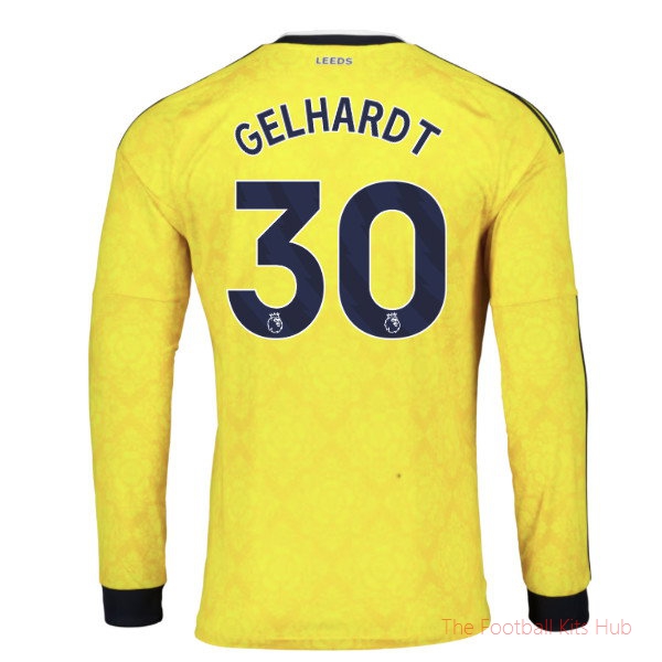 2026/27 Leeds Away Long Sleeve Shirt Gelhardt 30