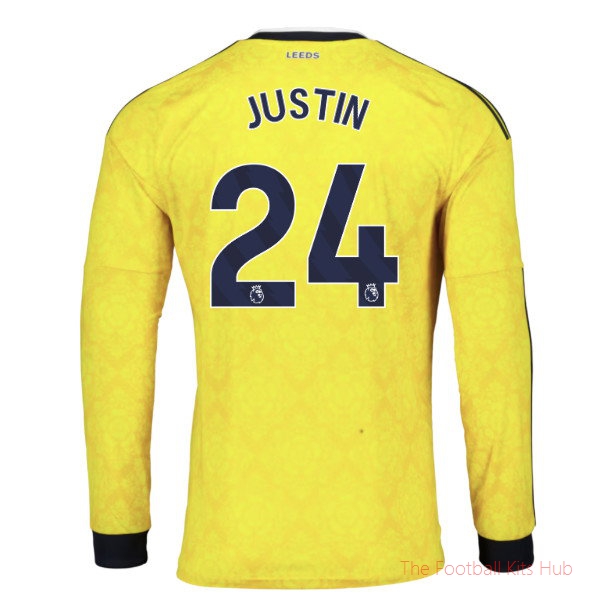 2026/27 Leeds Away Long Sleeve Shirt Justin 24