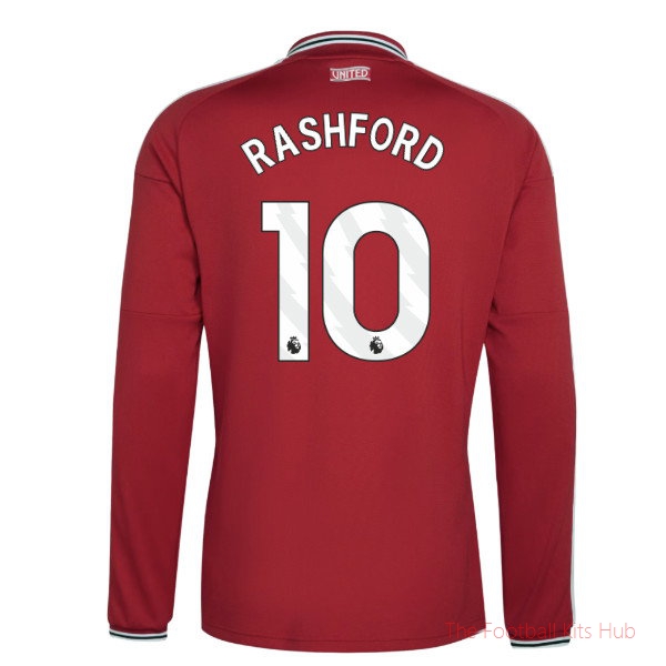2026/27 Man Utd Long Sleeve Home Shirt Rashford 10