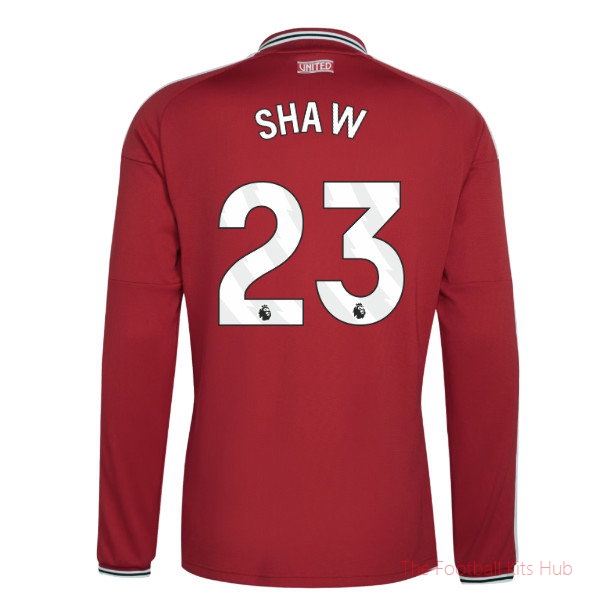 2026/27 Man Utd Long Sleeve Home Shirt Shaw 23