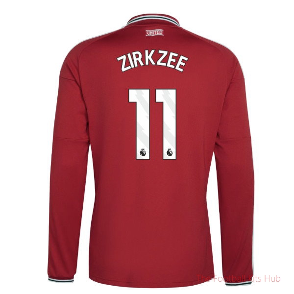 2026/27 Man Utd Long Sleeve Home Shirt Zirkzee 11