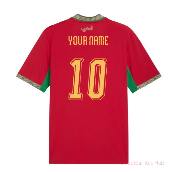 2026/27 Morocco Home Shirt Your Name