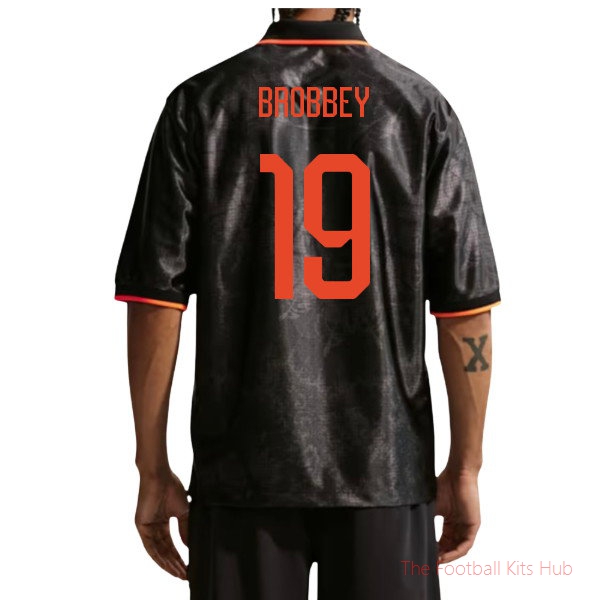 2026/27 Netherlands Dri-Fit Energy Shirt Black Brobbey 19