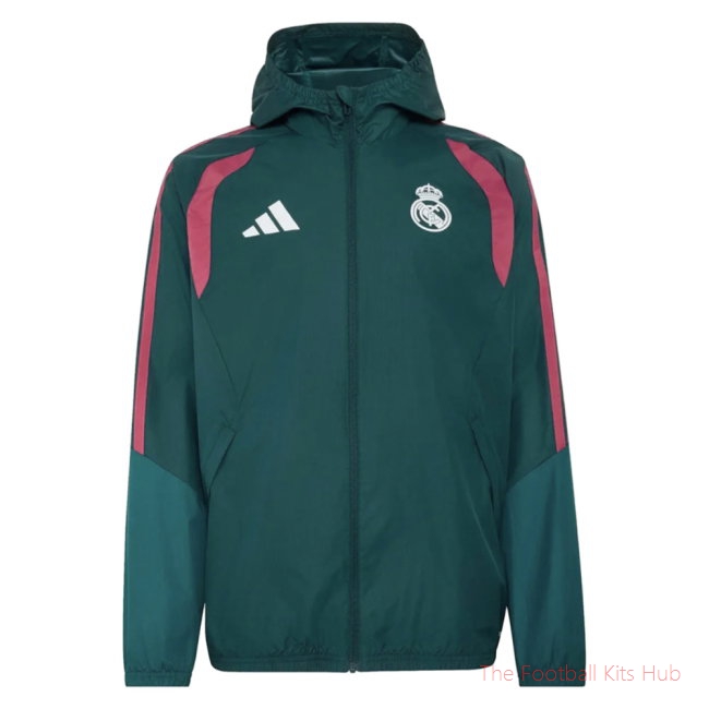 2026/27 Real Madrid Allweather Jacket Aurora Ivy