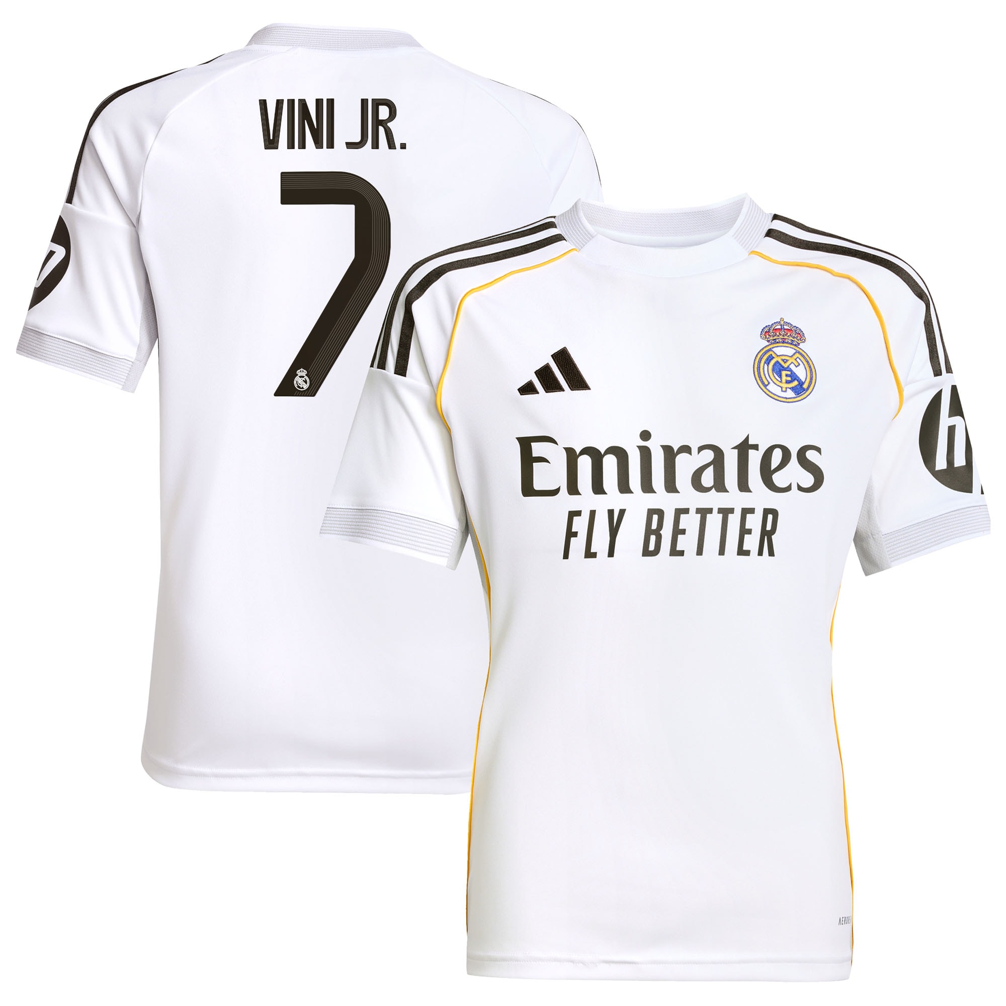 Vini Jr. Real Madrid Home Soccer Jersey 2025/26 - White | ProGear Kits