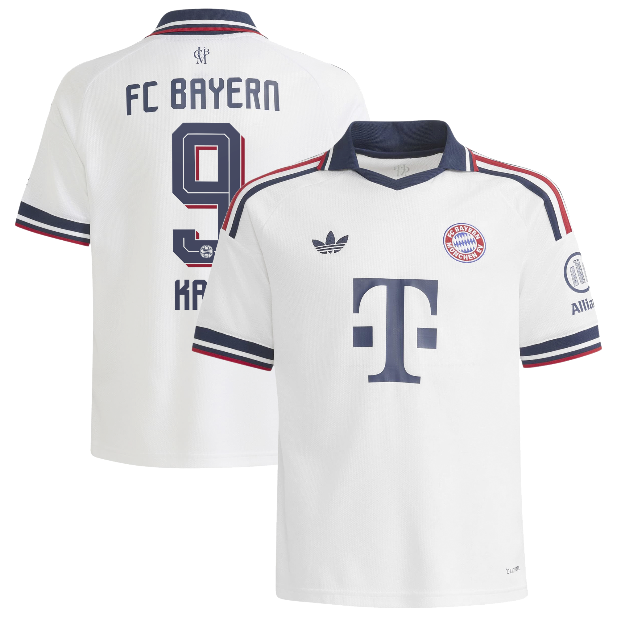 Harry Kane #9 Bayern Munich Away Soccer Jersey 2026/27 - White | ProGear Kits