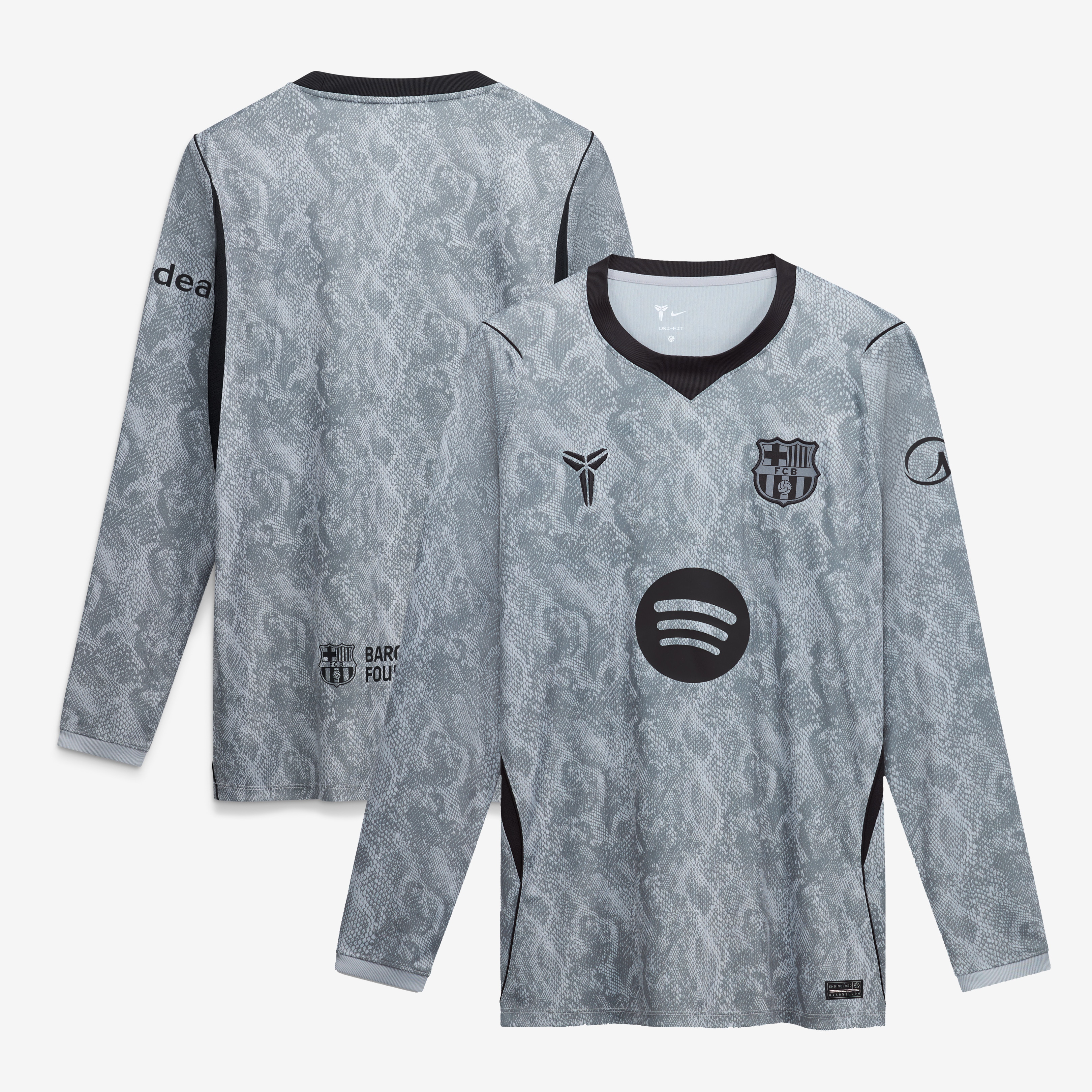 Barcelona 2026/27 Away Stadium Replica Long Sleeve Goalkeeper Jersey - Gray | ProGear Kits