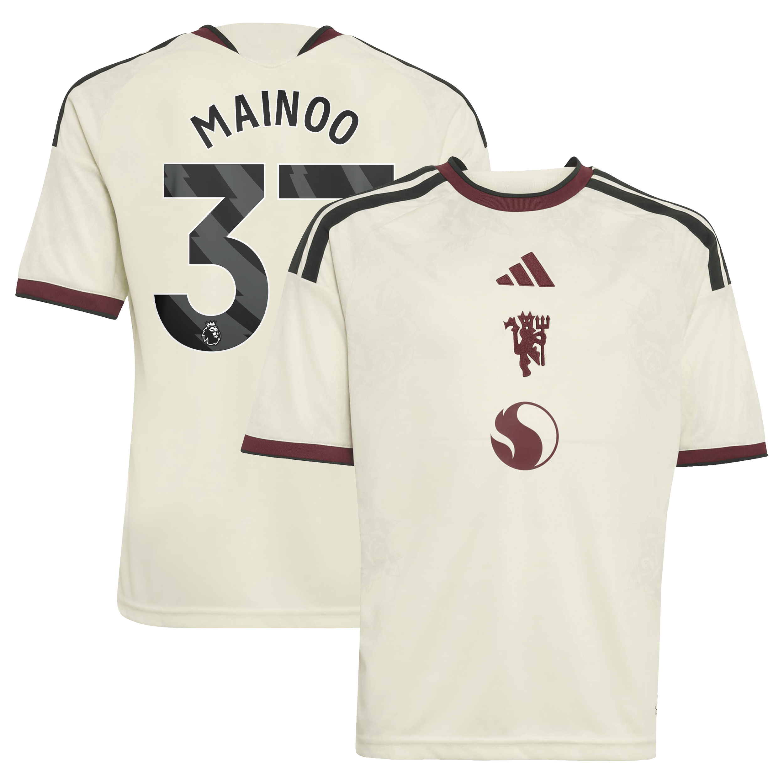 Kobbie Mainoo Manchester United Third Soccer Jersey - Cream | ProGear Kits