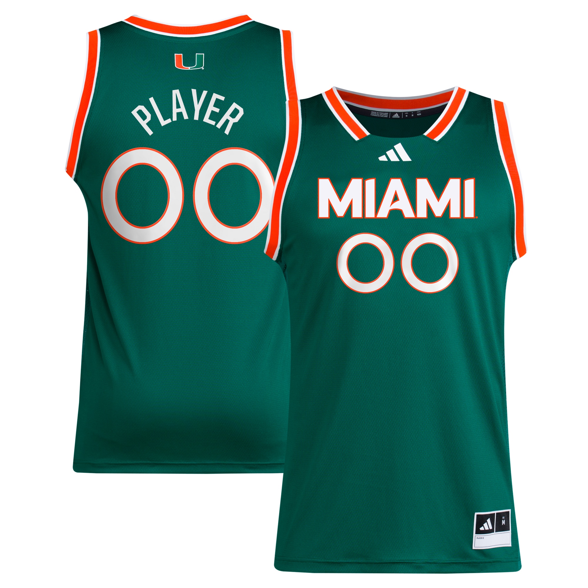 Miami Hurricanes NIL Pick-A-Player Women's Basketball Jersey - Green | ProGear Kits