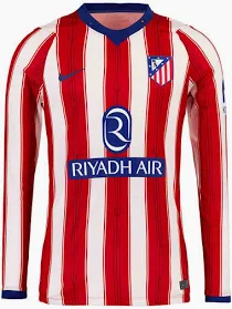 Atletico de Madrid Home Long Sleeve Jersey 2026/27 Kids'
