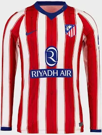 Atletico de Madrid Home Long Sleeve Jersey 2026 Men's