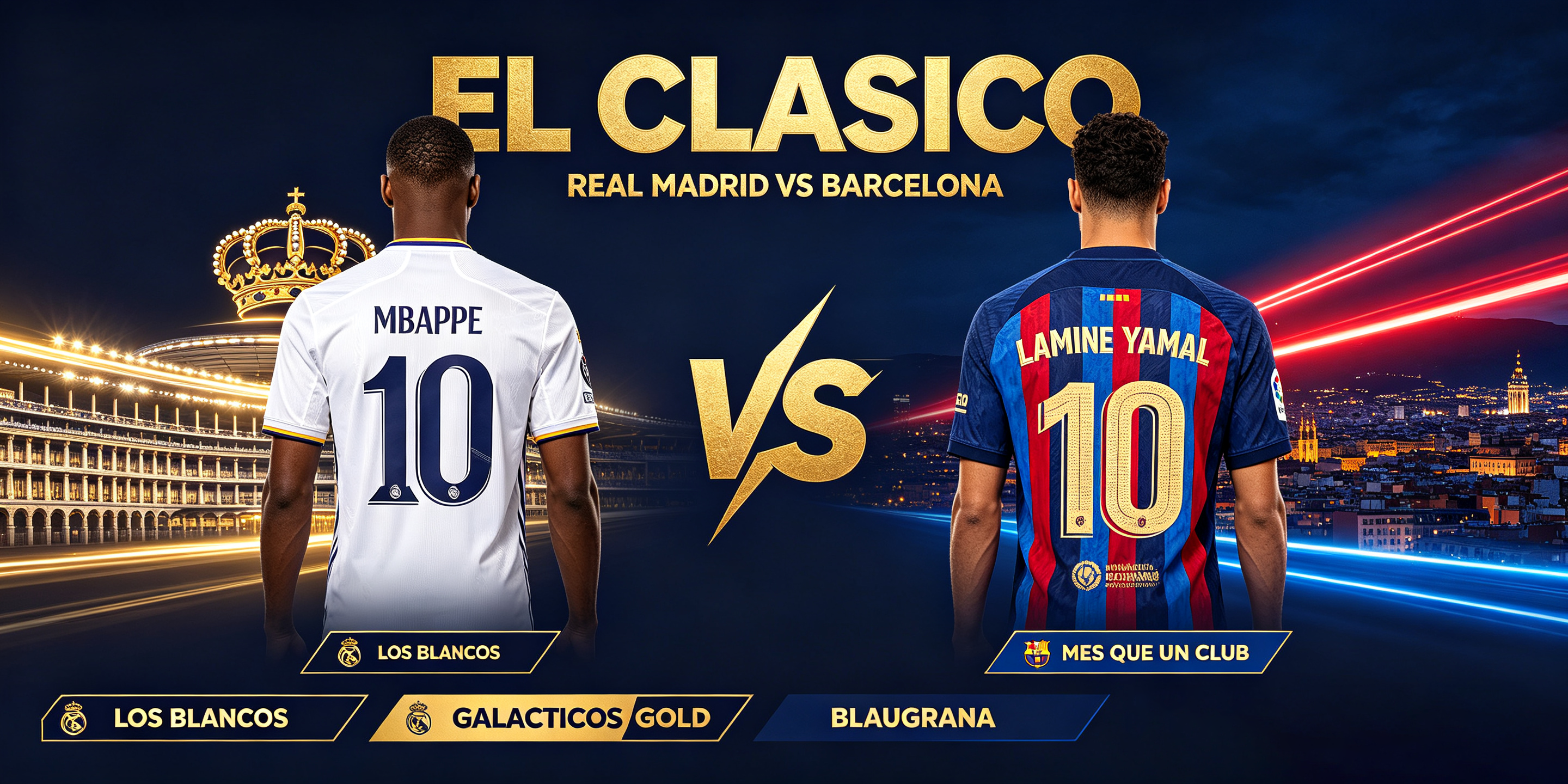 El Clásico Jerseys - Real Madrid vs Barcelona 2026/27 Kits