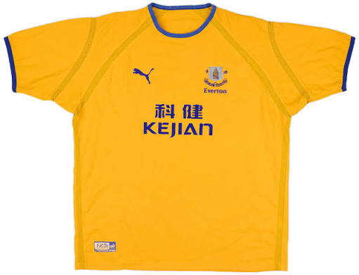 Everton Away Jersey 2003/04 Kids'