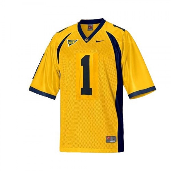 California Golden Bears DeSean Jackson Stitch #1 Men Gold  Kit-ProGear Kits